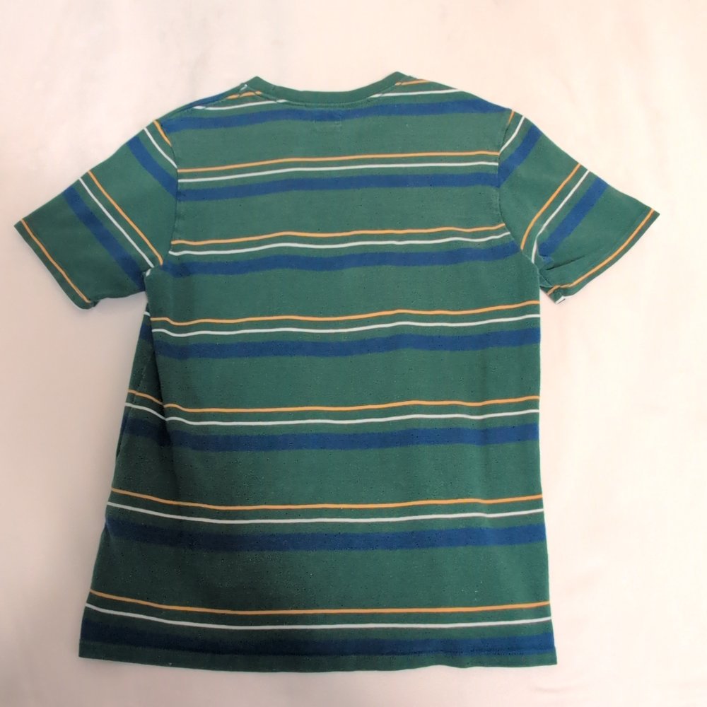 Levi's Green Striped Pocket‎ Tee - Men's Size S - Picture 3 of 8